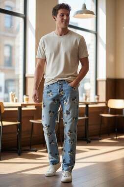 Levi's x Disney Mickey Mouse 501 Original Fit Men's Jeans - Medium Wash